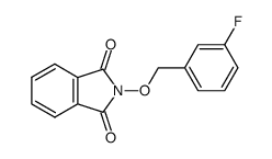 2-(3-fluorobenzyloxy)isoindole-1,3-dione Structure