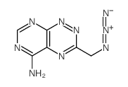 Pyrimido[5,4-e]-1,2,4-triazin-5-amine,3-(azidomethyl)- structure