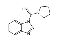 benzotriazol-1-yl(tetrahydro-1H-pyrrol-1-yl)methanimine Structure
