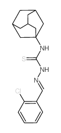 Hydrazinecarbothioamide,2-[(2-chlorophenyl)methylene]-N-tricyclo[3.3.1.13,7]dec-1-yl- Structure