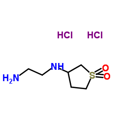 3-(2-AMINOETHYL)AMINOTETRAHYDROTHIOPHENE1,1-DIOXIDE DIHYDROCHLORIDE结构式