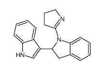 2-(1H-Indol-3-yl)-1-(1-pyrrolin-2-yl)indoline structure