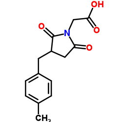 [3-(4-Methylbenzyl)-2,5-dioxo-1-pyrrolidinyl]acetic acid Structure