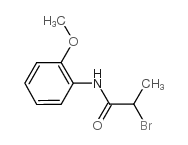 2-溴-N-(2-甲氧基苯基)丙酰胺结构式