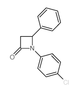 1-(4-chlorophenyl)-4-phenyl-azetidin-2-one结构式