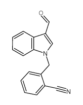 2-[(3-formylindol-1-yl)methyl]benzonitrile结构式