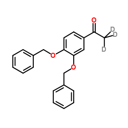 3’,4’-二苄氧基苯乙酮-D3结构式