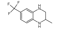 2-methyl-1,2,3,4-tetrahydro-6-trifluoromethylquinoxaline结构式