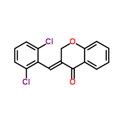 3-[(E)-(2,6-DICHLOROPHENYL)METHYLIDENE]-2,3-DIHYDRO-4H-CHROMEN-4-ONE结构式