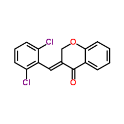 3-[(E)-(2,6-DICHLOROPHENYL)METHYLIDENE]-2,3-DIHYDRO-4H-CHROMEN-4-ONE Structure