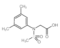 N-(3,5-Dimethylphenyl)-N-(methylsulfonyl)glycine结构式