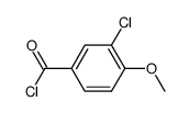 3-chloro-4-methoxybenzoyl chloride Structure