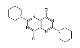 4,8-dichloro-2,6-di(piperidin-1-yl)pyrimido[5,4-d]pyrimidine Structure