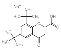 4-oxo-6,8-ditert-butyl-chromene-2-carboxylic acid structure