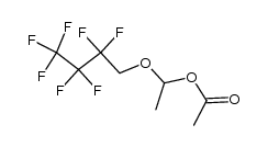 1-acetoxy-1-(1H,1H-heptafluoro-butoxy)-ethane Structure
