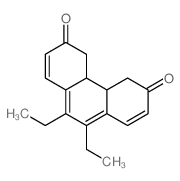 9,10-diethyl-4,4a,4b,5-tetrahydrophenanthrene-3,6-dione结构式