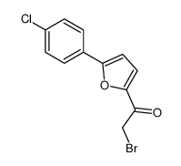 2-bromo-1-[5-(4-chlorophenyl)furan-2-yl]ethanone Structure