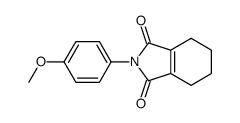 2-(4-methoxyphenyl)-4,5,6,7-tetrahydroisoindole-1,3-dione结构式