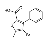 4-bromo-5-methyl-3-phenyl-thiophene-2-carboxylic acid Structure