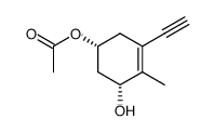 (3R,5R)-5-acetoxy-1-ethynyl-3-hydroxy-2-methylcyclohex-1-ene Structure