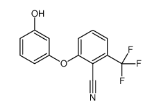 2-(3-hydroxyphenoxy)-6-(trifluoromethyl)benzonitrile Structure