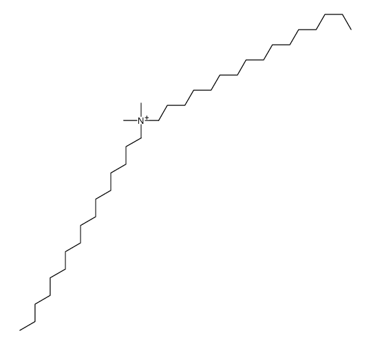 dihexadecyl(dimethyl)azanium Structure
