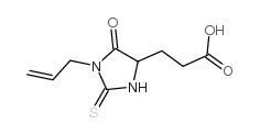 3-(5-oxo-1-prop-2-enyl-2-sulfanylideneimidazolidin-4-yl)propanoic acid Structure