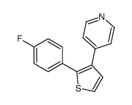 4-[2-(4-fluorophenyl)thiophen-3-yl]pyridine Structure