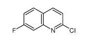 2-Chloro-7-fluoroquinoline Structure
