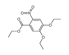 4,5-diethoxy-2-nitrobenzoic acid ethyl ester结构式