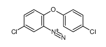 5-chloro-2-(4-chlorophenoxy)benzenediazonium Structure