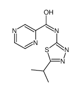 N-(5-Isopropyl-1,3,4-thiadiazol-2-yl)-2-pyrazinecarboxamide Structure