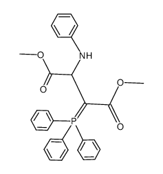 dimethyl 2-anilino-3-(triphenylphosphoranylidene)butanedioate结构式