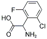 AMINO-(2-CHLORO-6-FLUORO-PHENYL)-ACETIC ACID结构式
