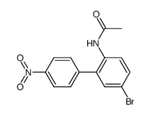 N-(5-bromo-4'-nitro-biphenyl-2-yl)-acetamide结构式