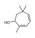 2,6,6-trimethylcyclohepta-2,4-dien-1-ol Structure