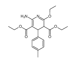 6-amino-2-ethoxy-4-p-tolyl-3,4-dihydro-pyridine-3,5-dicarboxylic acid diethyl ester Structure