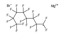 magnesium,1,1,1,2,2,3,3,4,4,5,5,6,6,7,7,8,8-heptadecafluorooctane,bromide Structure