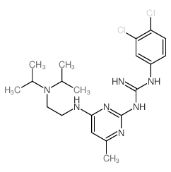 1-(3,4-dichlorophenyl)-2-[4-[2-(dipropan-2-ylamino)ethylamino]-6-methyl-pyrimidin-2-yl]guanidine picture