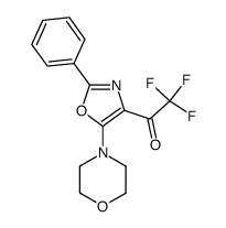 2,2,2-Trifluoro-1-[5-morpholino-2-phenyloxazol-4-yl]ethanone structure