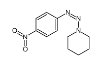 (4-nitrophenyl)-piperidin-1-yldiazene结构式