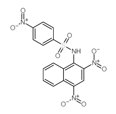 Benzenesulfonamide,N-(2,4-dinitro-1-naphthalenyl)-4-nitro- Structure