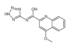 4-methoxy-N-(2H-tetrazol-5-yl)quinoline-2-carboxamide Structure