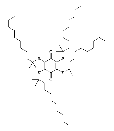 tetrakis(tert-dodecylthio)-p-benzoquinone structure