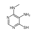 5-amino-6-(methylamino)-1H-pyrimidine-4-thione结构式