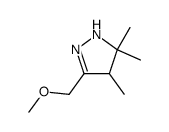 3-methoxymethyl-4,5,5-trimethyl-4,5-dihydro-3H-pyrazole结构式