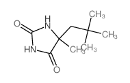 5-(2,2-dimethylpropyl)-5-methyl-imidazolidine-2,4-dione结构式