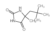 5-(2,2-dimethylpropyl)-5-methyl-imidazolidine-2,4-dione structure