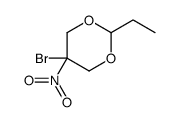 5-bromo-2-ethyl-5-nitro-1,3-dioxane Structure