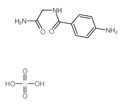 4-amino-N-(2-amino-2-oxoethyl)benzamide,sulfuric acid Structure